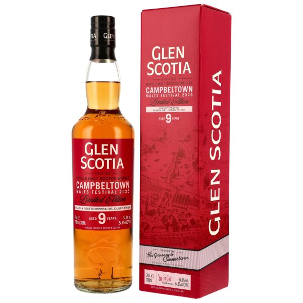 Glen Scotia 9 Jahre Heavily Peated Ribera Del Duero Finish